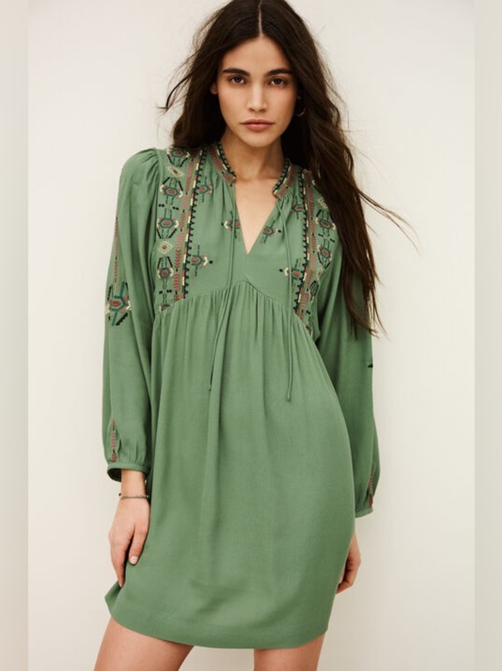 BA&SH Telma Mini Dress Green Size/ Small NWT